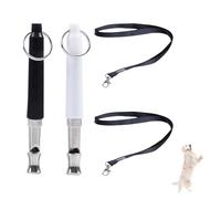 2 Piezas Silbato Ultrasónico para Perros, Silbato Ahuyenta Perros con Cordón Silbatos De Perro Antiladridos Frecuencias Ajustables Silencioso para Adiestramiento de Perros y Control de Ladridos