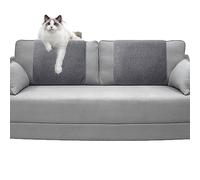 2 Piezas Sofá Reposacabezas Cubiertas Reclinable Reposacabezas Protector Sherpa Reposacabezas Cubiertas Invierno Cálido Sofá Reposacabezas Protector (Light Gray)