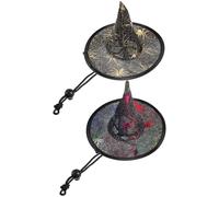 2 Piezas Sombrero Ajustable, Tocado Divertido para Fotos | Cloth No Tejido, Strap Regulable Cómodo, Accesorio de Fiesta para Gatos y Perros, Adecuado para Redes