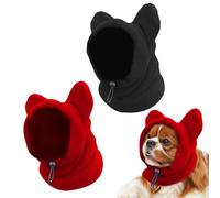2 Piezas Sombrero y Orejeras para Perro, Dog Ear Muffs Noise Protection, Gorro Cálido, Cosplay, Bufanda (Small)