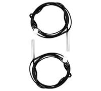 2 Piezas Sonda de Termistor Ntc 10k±1% para Medición | Cobre y Plástico, Negro, Control Térmico Ambiental, para Habitación y Sistema de Calor Radiante