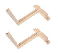 2 Piezas Soporte de Pared Plegable para Lámpara, 30 CM | Aplique para Dormitorio y Lectura Junto Cama, Diseño Abatible, Reduce Obstáculos Visuales