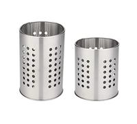 2 Piezas Soporte de Utensilios Cocina Inoxidable, Porta Utensilios de Cocina Acero Inoxidable, Cubertero de Acero Inoxidable, Soporte de Utensilios, para uso en hogares, hoteles, restaurantes, etc