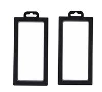 2 Piezas Soporte Flotante Marco Negro de PE, Transparente | Expositor de Sobremesa, para Medallones Aa y Llaveros, Ventana Clara, Uso Doméstico y Coleccionistas