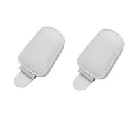 2 Piezas Soporte Gafas Coche para BMW 4 Series Convertible G23 2021-2025, Porta Gafas para Coche Magnético en Cuero Ticket Tarjetas Accesorios,Grey