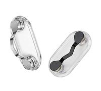 2 Piezas Soporte Magnético Acero Inoxidable para Gafas Clip, Gafas de Acero Inoxidable Clip, Clip Magnético Portátil de Gafas, para Artículos de Reparación, Gafas, Insignias, Tarjetas de Identidad