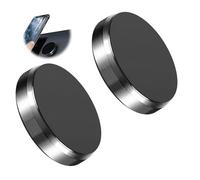 2 Piezas Soporte Móvil Coche Iman Iman Coche Móvil con Láminas Metálicas Soporte Magnético Móvil Compatible con iPhone 16/15/14/13/12 Pro Max, Galaxy S24 Huawei, GPS, para Tablero y Superficies Lisas