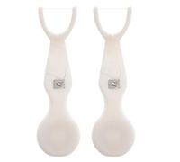 2 Piezas Soporte para Hilo Dental, Mango Ergonómico Blanco | Plástico ABS y Nylon, Sistema Recargable Hilo Reemplazable, Cuidado Suave para Encías Sensibles y Viajes
