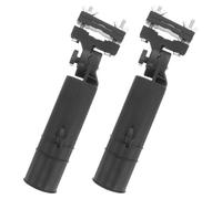 2 Piezas Soporte para Paraguas de Golf Ajustable Negro de Plástico | Carrito de Golf y Uso en Exterior, Ángulo Regulable, Diseño Ligero y Estable, Accesorio Multiuso