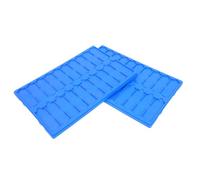 2 Piezas Soporte para Secado de Portaobjetos 20 Ranuras, Plástico | Diseño Compacto y Ligero, Fácil Transporte entre Bancos, para Técnicos y Auxiliares Docentes