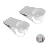 2 Piezas Soporte para Taza de Beber Clip, Portavasos Lateral de Escritorio, Bebidas,café,Taza Clip Portavasos Diseño de Clip Soporte de Taza Abrazadera para el Hogar y la Oficina