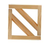 2 Piezas Soportes de Estante Invisibles Flotantes Madera maciza,Escuadras Montaje en pared,Soporte Tabique Pared Triángulo Soporte Fijo para Escritorio,Estanterías de Cocina (20cm)