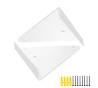 2 Piezas Soportes de Estante Multifuncionales de Arte de Hierro Soporte de Triángulo Invisible Pesado,para Decoración de Pared de Bricolaje,Cocina,Sala de Estar,4 Colores