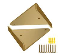 2 Piezas Soportes de Estante Multifuncionales de Arte de Hierro Soporte de Triángulo Invisible Pesado,para Decoración de Pared de Bricolaje,Cocina,Sala de Estar,4 Colores
