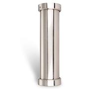 2 piezas SOTECH consolas de bar Florenz recta Altura 200 mm/Ø 50 mm aspecto acero inoxidable Base de mostrador Consola de bar Base de mostrador