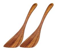 2 piezas Spatula, 31 x 7 cm Wooden Spatula, Wooden Spoons for Kitchen, Durable Utensils for Kitchen, Restaurant, Wok, Stove, Tableware