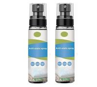 2 Piezas Sprays-Antiestático para Tejidos, Spray Antiestático para Ropa, Anti Static Spray, Eficaz Reduce La Electricidad Estática, 100 ml*2 Piezas