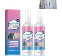 2 Piezas Sprays-Antiestático para Tejidos, Spray Antiestático para Ropa, Anti Static Spray, Eficaz Reduce La Electricidad Estática