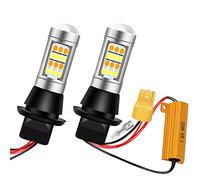 2 Piezas T20 7440 7440NA 7441 992 Bombillas LED Interruptor Blanco/ámbar LED Luz de Señal de Giro DRL Canbus sin Errores 2835 42 SMD 12V LED con 50W 6ohm Resistencias de Carga