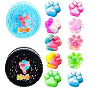 2 Piezas Taba Squishy Oreo y 10 Piezas Squishys Pata de Gato,Juguetes Forma de Biscuit, para Aliviar el Estrés,Juguetes Antiestrés para Niños y Adultos