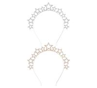 2 Piezas Tabadillas De Estrellas, Diademas Brillantes, Accesorios Para El Cabello De Fiesta, Diademas Revestidas De Diamantes, Accesorios Para La Ropa De Fiesta.