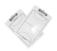 2 Piezas Tablero Táctico de Balonmano de Doble Cara | PVC Blanco, Portátil y Fácil de Guardar, Borrador y Soporte para Marcadores