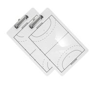 2 Piezas Tablero Táctico de Balonmano, Doble Cara, PVC Blanco | Marcador y Borrador Incluidos, Posición para Bolígrafo, Uso Interior y Educativo, para Entrenadores