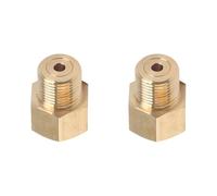 2 Piezas Tanque de almacenamiento de CO2 W21.8, CGA-200 MC Acetileno Regulador Adaptador de botella Accesorios del adaptador del conector (Convertir W21.8 a CGA320)