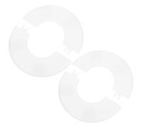 2 Piezas Tapa para Orificio de Escalera de Piscina Redonda 52mm | Diseño Partido, Cubre Tubos y Barandillas, para Piscinas Enterradas y Comerciales, Acabado Limpio