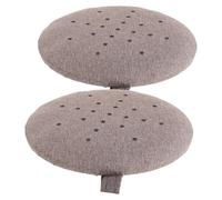 2 Piezas Tapa Redonda de Lino Café para Cojín de Moxa Ventilación | Repuesto para Sesiones de Acupuntura, Mejora Confort, Uso en Oficina, Compatible Terapias y Soportes