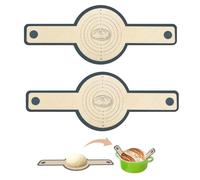 2 Piezas Tapete Para Hornear Pan, Tapete De Silicona Para Horno Holandés, Alfombrilla Para Horno con Mangos Largos, Reutilizablecon, Antiadherente, para Pizza, Galletas