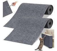 2 Piezas Tapete rascador para Gatos, 30 x 100cm DIY Alfombra de Pared para Gato Alfombra Autoadhesiva para Gato Climbing Cat Scratcher, para Proteger Alfombras y Sofás