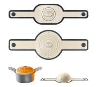 2 Piezas Tapetes de Silicona para Dutch Oven, Fácil de Limpiar,Esterilla de Silicona para Horno Holandés,Alfombrilla de Silicona para Pan,con cortador de masa,para Pa
