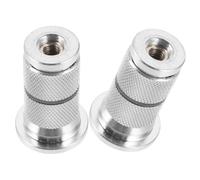 2 Piezas Tapón Expansor, Aleación de Aluminio | Conector de Dirección para Horquilla Delantera, Uso DIY en Bicicleta de Montaña, Color Plata
