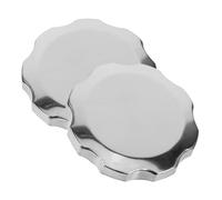 2 Piezas Tapón para Depósito de Combustible de Aluminio Plata | Accesorio de Precisión, Acabado Fiable, Uso en Tanque Gasolina y Generador, Paquete de Dos Unidades