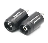 2 Piezas Tapón para Manillar De Moto，Motocicleta Mango antivibración Bar Extremo de tapón Extremos paraSuzuki GSXR1300 GSX 1300R-Black