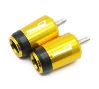 2 Piezas Tapón para Manillar De Moto，Motocicleta Mango antivibración Bar Extremo de tapón Extremos para BMW K1200R K1200 R Motorcycle Universal-Gold