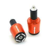 2 Piezas Tapón para Manillar De Moto，Motocicleta Mango antivibración Bar Extremo de tapón Extremos paraHONDA CB600 CB900F Hornet 250 CB600F CB599 CB650F 7/8" 22MM-Orange
