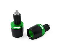 2 Piezas Tapón para Manillar De Moto，Motocicleta Mango antivibración Bar Extremo de tapón Extremos paraUniversal-Green