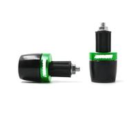 2 Piezas Tapón para Manillar De Moto，Motocicleta Mango antivibración Bar Extremo de tapón Extremos para Universal Universal 7/8" 22MM-Green