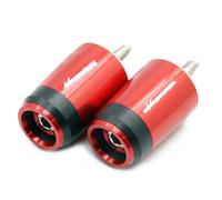 2 Piezas Tapón para Manillar De Moto，Motocicleta Mango antivibración Bar Extremo de tapón Extremos paraSuzuki GSXR1300 GSX 1300R-Red
