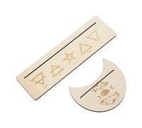 2 Piezas Tarjeta de Tarot de Madera Soporte de Tarjeta de Tarot de Madera Soporte de Soporte de Tarjeta de Tarot de Madera Soporte de Soporte Forma de Luna Estable y Base de