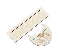 2 Piezas Tarjeta de Tarot de Madera Soporte de Tarjeta de Tarot de Madera Soporte de Soporte de Tarjeta de Tarot de Madera Soporte de Soporte Forma de Luna Estable y Base de
