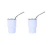 2 piezas Taza de doble pared, taza para beber, Copa Stanley, Vaso de doble pared, Taza de Paja, tazas portátilesMini Tazas para Cócteles Fiesta Viajes Camping