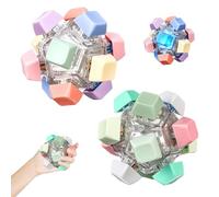 2 Piezas Teclado Fidget Toys, Juguete Fidget para Teclado, 12 Botón Teclado Fidget con Luz LED, Teclado Antiestres, Juguete Fidget de Teclado, Teclado Fidget Clicker, para Viajes, Mochilas (A)