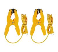 2 piezas Temperatura Abrazadera HVAC K-Tipo Termopar Termómetro sonda de plomo Abrazadera de tubería multímetro Sensor Mandíbula Clip Plomería Abrazadera