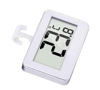 2 piezas Termómetro Digital Magnético para Refrigerador y Congelador | Plástico Blanco, Alarma de Frío y Aviso de Batería Baja, Instalación Simple en Estante o Encimera