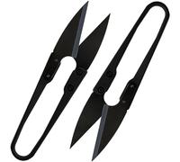 2 Piezas Tijeras Bonsai,Cortahilos Costura en forma de U,Cortador de Punto de Cruz,Herramienta para Bonsai, Tijeras de Podar,para Bordado,Corte de Hilo,Manualidades,Poda Brotes y Hojas en Bonsais
