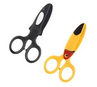 2 Piezas Tijeras de Plástico Seguras para Manualidades Infantiles | Corte Fácil y Agarre Cómodo, para Álbumes de Fotos y Uso Doméstico, Diseño Kawaii