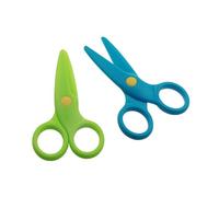 2 Piezas Tijeras de Seguridad para Niños, Tijeras de Seguridad de Plástico PP para Infantiles, Niños Preescolares Tijeras para Papel, Tijera Escolar para Manualidades Cortadas en Papel para Niños
